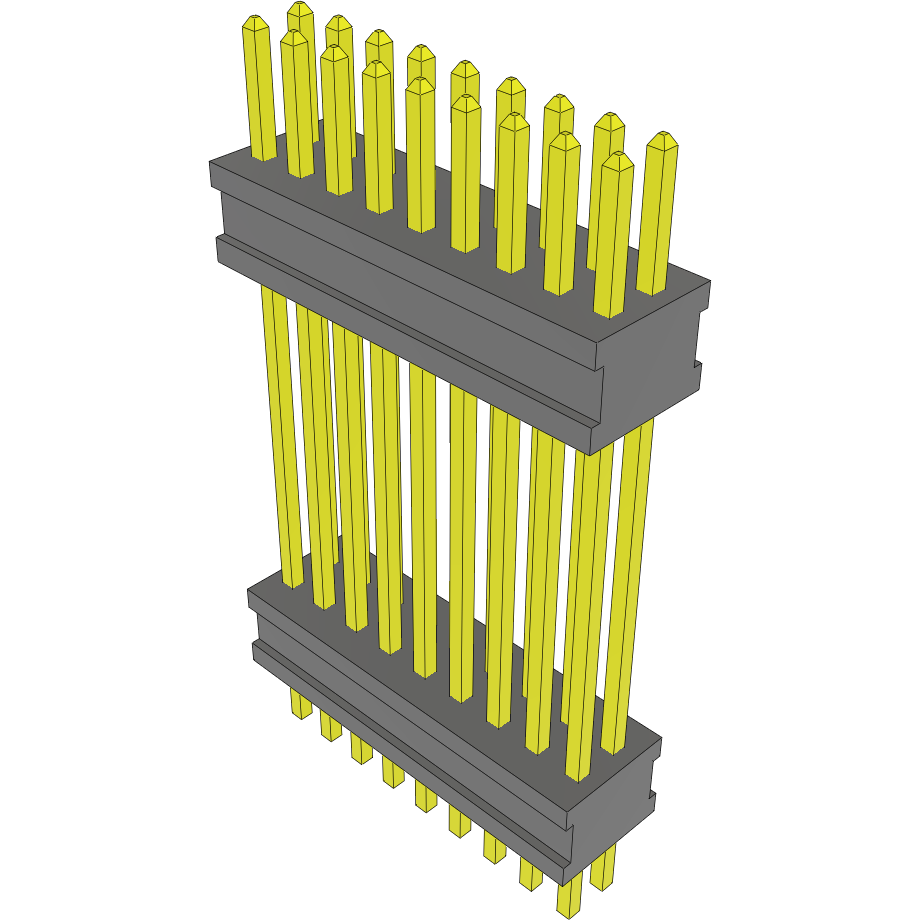 Samtec-FW-09-04-G-D-584-126 Steckverbinderleisten und Leiterplattenbuchsen Conn Board Stacker HDR 18 POS 1.27mm Solder ST Top Entry Thru-Hole FLEX STACK™ Layer
