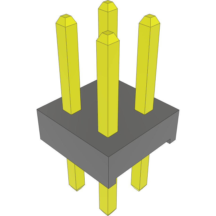 Samtec-MTMM-102-04-G-D-150 Steckverbinderleisten und Leiterplattenbuchsen Conn Unshrouded Header HDR 4 POS 2mm Solder ST Top Entry Thru-Hole Bulk