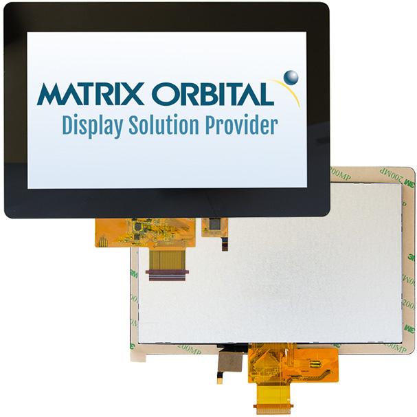 Matrix Orbital-MOP-TFT800480-70G-BLM-TPC Modules TFT 7in TFT 24 Bit Parallel LED Backlight -20°C to 70°C 46-Pin