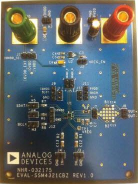 Analog Devices-EVAL-SSM4321Z Placas y kits de desarrollo para Amplificador IC SSM4321 Audio Amplifier Evaluation Board