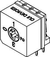 Same Sky (formerly CUI Devices)-RDS6-10S-1011-2-RA-508-D DIP-Schalter Switch DIP N.O./N.C. SP10T 10 Raised Slotted 0.15A 42VDC PC Pins 2.54mm Thru-Hole Tube