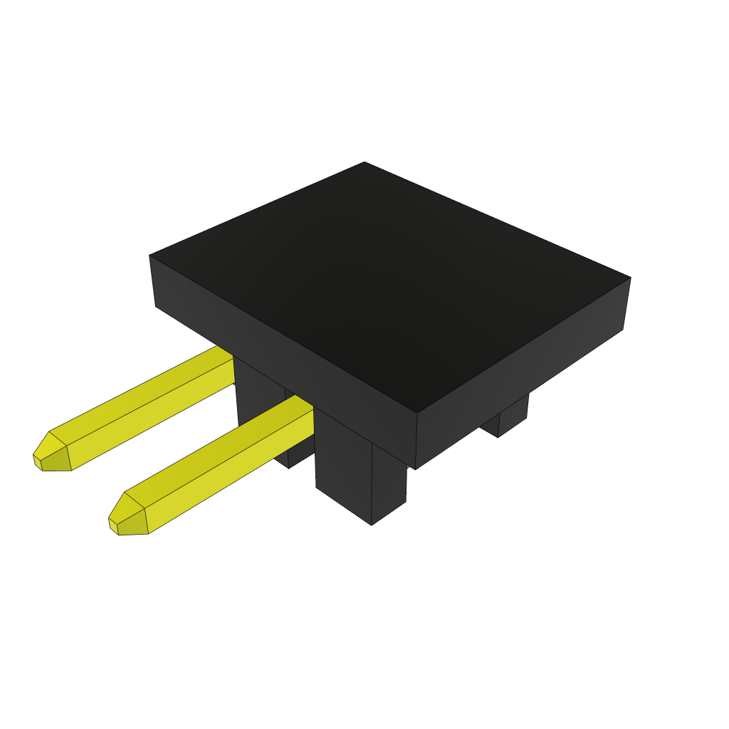 Samtec-TSM-102-01-L-SH-P-TR Steckverbinderleisten und Leiterplattenbuchsen Conn Unshrouded Header HDR 2 POS 2.54mm Solder RA Side Entry SMD T/R