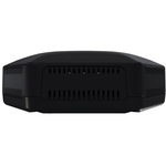 Black Acrylonitrile Butadiene Styrene Wall Mount Hex-Box IoT Enclosure