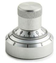 Kilo International-461 Zubehör für Widerstände Potentiometer Accessories, Dial Clear 1/4in Shaft 3/8-32 Mounting Nut