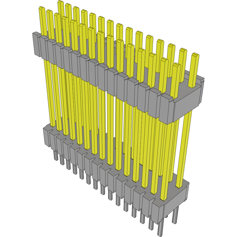 Samtec-DWM-15-60-S-D-600 Piastre connettori e prese PCB Conn Board Stacker HDR 30 POS 1.27mm Solder ST Thru-Hole Tube