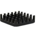 Heat Sink Passive BGA Pin Array Adhesive Aluminum 15°C/W Black Anodized