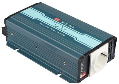 Mean Well Enterprises-NTS-450-224EU Inversor de CC a CA DC to AC Inverter 24VDC-IN 230VAC 450W True Sine Wave