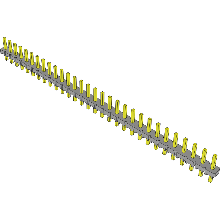 Samtec-MTLW-130-06-G-S-150 Cabezales del conector y receptáculos PCB Conn Unshrouded Header HDR 30 POS 2.54mm Solder ST Top Entry Thru-Hole Bulk