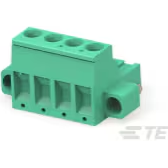 TE Connectivity-796858-4 Blocchi terminali connettore Conn Eurostyle Block F 4 POS 5mm Screw RA Cable Mount 15A/Contact Carton