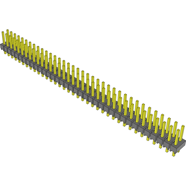 Samtec-MTSW-136-07-S-D-240 Steckverbinderleisten und Leiterplattenbuchsen Conn Unshrouded Header HDR 72 POS 2.54mm Solder ST Top Entry Thru-Hole Bulk