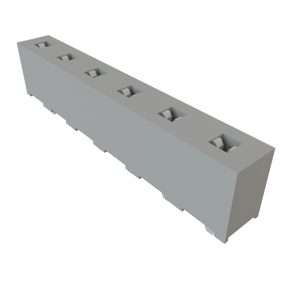 Samtec-PSS-06-01-T-S Embases de raccordement et réceptacles PCB Conn Socket Strip SKT 6 POS 5.08mm Solder ST Thru-Hole Tube