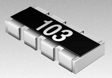 Bourns-CAT16-1210F4LF Widerstandsnetzwerke und -Anordnungen Res Thick Film Array 121 Ohm 1% 0.25W(1/4W) ±200ppm/°C ISOL 8-Pin 1206(4 X 0603) Concave SMD T/R