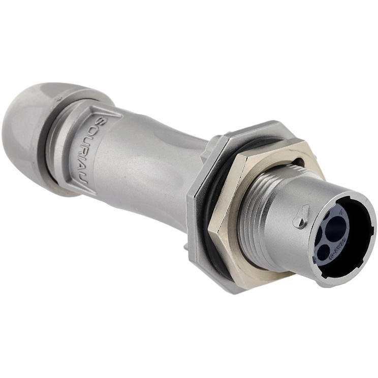 Eaton-UT0X7MS102W2P Steckverbinder, rund Conn Circular PIN 4 POS Crimp/Screw ST Jam Nut 4 Terminal 1 Port