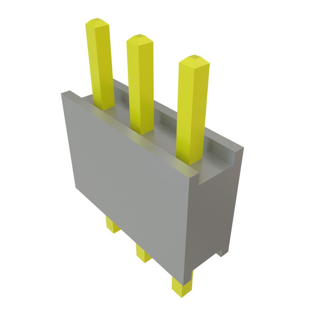 Samtec-DW-03-07-T-S-200 Steckverbinderleisten und Leiterplattenbuchsen Conn Board Stacker HDR 3 POS 2.54mm Solder ST Top Entry Thru-Hole Bulk