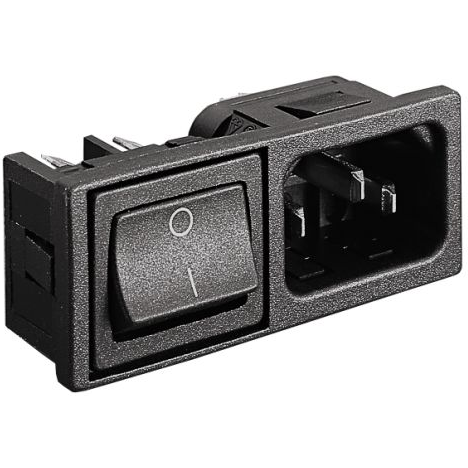 Bulgin Components PLC-BZM28/Z0000/54D Spannungsversorgungseingangsmodule Power Entry Module Unfiltered M 3 POS 250VAC 10A Switch ST 1 Port