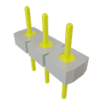 Conn Unshrouded Header HDR 3 POS 2.54mm Solder ST Top Entry Thru-Hole Bulk