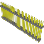 Conn Board Stacker HDR 64 POS 2.54mm Solder ST Top Entry Thru-Hole Bulk
