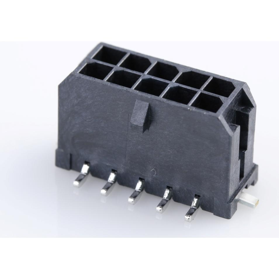 Molex-43045-1019 Connector Headers and PCB Receptacles Conn Wire to Board HDR 10Power POS 3mm Solder ST Top Entry SMD Micro-Fit 3.0 T/R