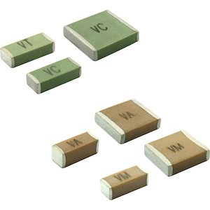 Vishay-VJ2220Y332KXUSTX1 Kondensator, keramisch, mehrschichtig Cap Ceramic Suppression X1/Y2 0.0033uF 250VAC X7R 10% Pad SMD 2220 125°C T/R