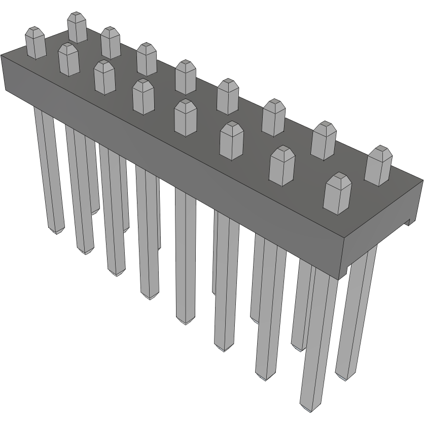 Samtec-MTMM-108-05-T-D-043 Steckverbinderleisten und Leiterplattenbuchsen Conn Unshrouded Header HDR 16 POS 2mm Solder ST Thru-Hole Bulk