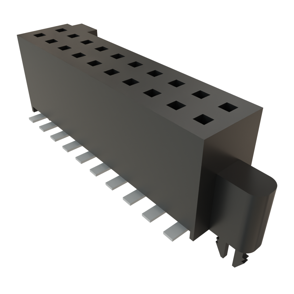 Samtec-SFM-110-02-S-D-LC 连接器插头及 PCB 插座 Conn Socket Strip SKT 20 POS 1.27mm Solder ST Top Entry SMD TIGER EYE™ Tube