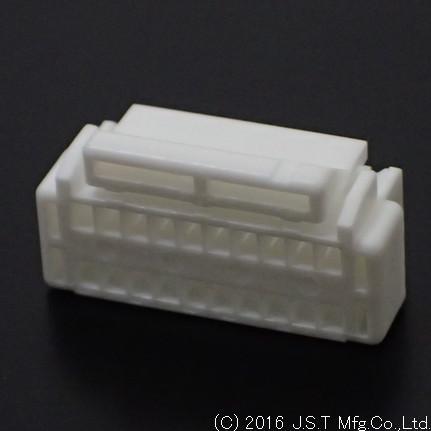 JST Manufacturing-GHDR-20V-S-1 (F) Einzeladersteckverbinder, Gehäuse Conn Housing PL 20 POS 1.25mm Crimp ST Cable Mount White Bag