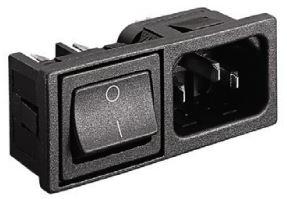 Bulgin Components PLC-BZM42/Z0000/59C Módulos de entrada de energía Power Entry Module Unfiltered M 3 POS 250VAC 10A Switch ST 1 Port