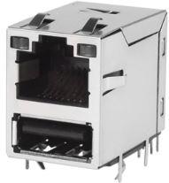 Bel Fuse-P01-7CJ0-01 Steckverbinder, Schnittstelle Conn RJ-45/USB F/F 8/4 POS 1.02mm/(2mm/2.5)mm Solder RA Thru-Hole 20 Terminal 1/1 Port