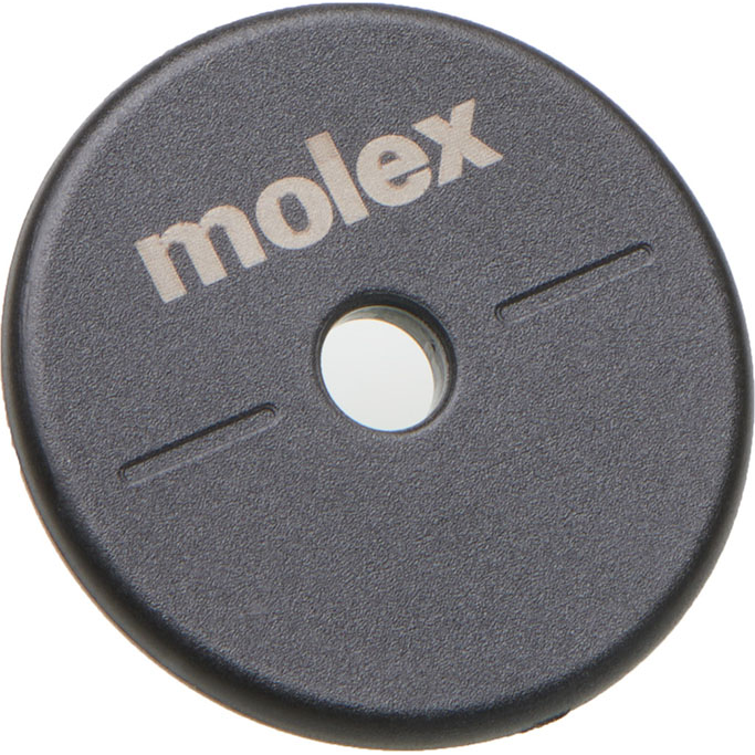 Molex-0135140001 NFC/RFID-Tag und -Transponder Button RFID Tag, 30.0mm Read Range, 30.00mm Diameter Footprint, For Metal Surfaces, Screw Or