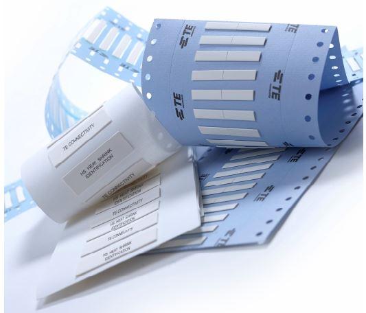 TE Connectivity-EC7737-000 Cable Markers Cable Markers Printable Heat Shrink Cross-Linked Polyolefin White