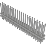 Conn Board Stacker HDR 44 POS 2mm Solder ST Top Entry Thru-Hole Bulk