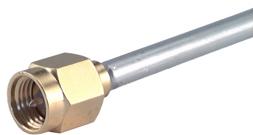HUBER+SUHNER-11_SMA-50-3-15/111_NH RF-Steckverbinder Conn SMA 0Hz to 18GHz 50Ohm Solder ST Cable Mount M Gold Over Nickel Bulk