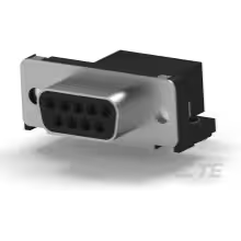 TE Connectivity-5745988-4 Steckverbinder, D-Sub Conn D-Sub SKT 9 POS 1.37mm Solder RA Thru-Hole 9 Terminal 1 Port Tray
