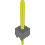 Conn Unshrouded Header HDR 1 POS Solder ST Top Entry Thru-Hole Bulk