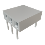 Conn Socket Strip SKT 3 POS 2.54mm Solder RA Side Entry Thru-Hole TIGER CLAW™ Layer