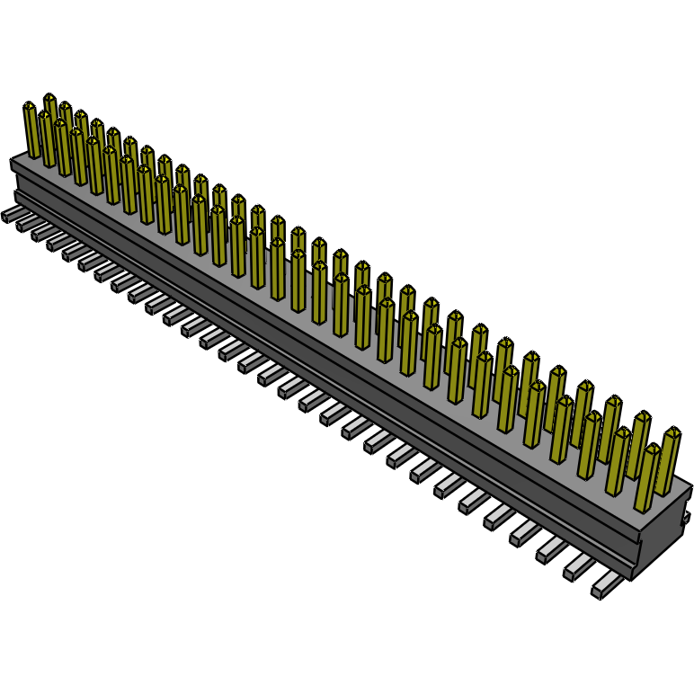 Samtec-FTSH-130-01-F-DV-A Connector Headers and PCB Receptacles Conn Unshrouded Header HDR 60 POS 1.27mm Solder ST Top Entry SMD TIGER CLAW™ Tube