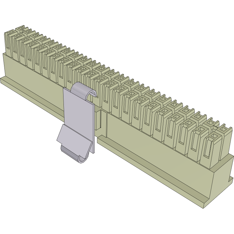 Samtec-IPD1-22-D-K-M Einzeladersteckverbinder, Gehäuse Conn Housing F 44 POS 2.54mm Crimp ST Cable Mount Tube