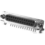 TE Connectivity-747845-3 D-超小型连接器 Conn D-Sub SKT 15 POS 1.37mm Solder RA Thru-Hole 15 Terminal 1 Port Tray