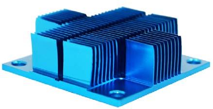 Advanced Thermal Solutions-ATS-CPX060060012-207-C2-R0 Dissipateur thermique Heat Sink Passive Cross-Cut Aluminum 6063 6.4°C/W Blue Anodized
