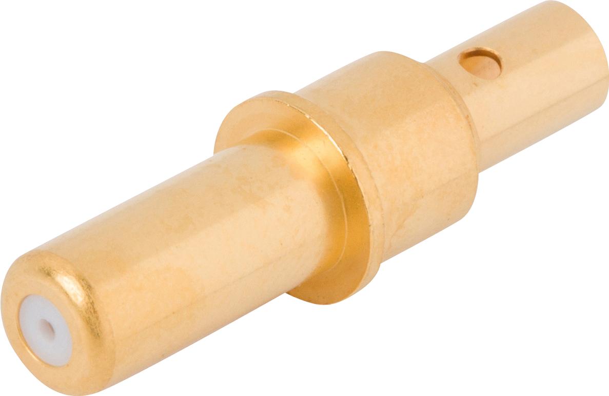 Amphenol SV Microwave-8001-4107 Connector RF Conn NSME 0Hz to 3GHz 50Ohm Crimp ST Cable Mount M Gold Over Nickel Tray