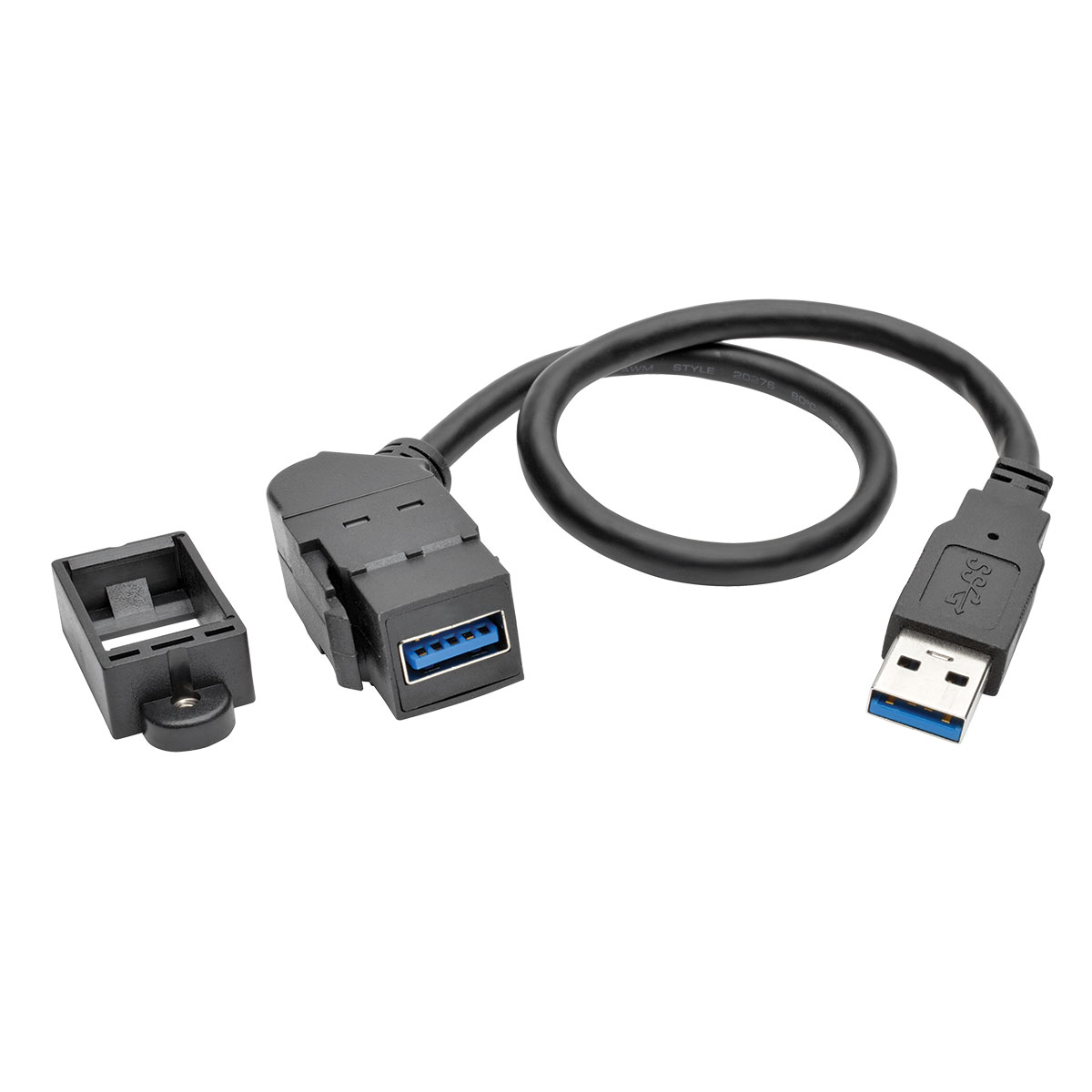 Eaton (formerly TrippLite)-U324-001-KPA-BK USB Kabelbaugruppen Cable Assembly 0.3m USB 3.0 Type A to USB 3.0 Type A F-M