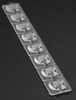 LEDIL OY-F15910_JENNY-8X1-FT65 Optische Linsen Rectangular Optical Lens Clear Silicone Pin Box