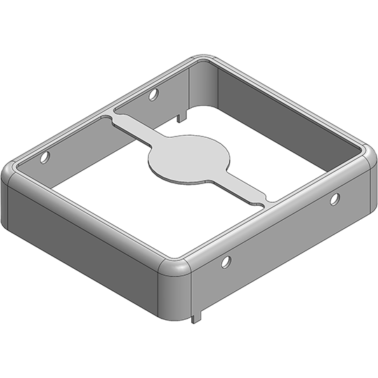 Masach Tech-MS293-10F-NS null 29.3 x 25.3 x 6.4mm Two-piece Drawn-Seamless RF Shield/EMI Shield FRAME (Nickel-Silver)