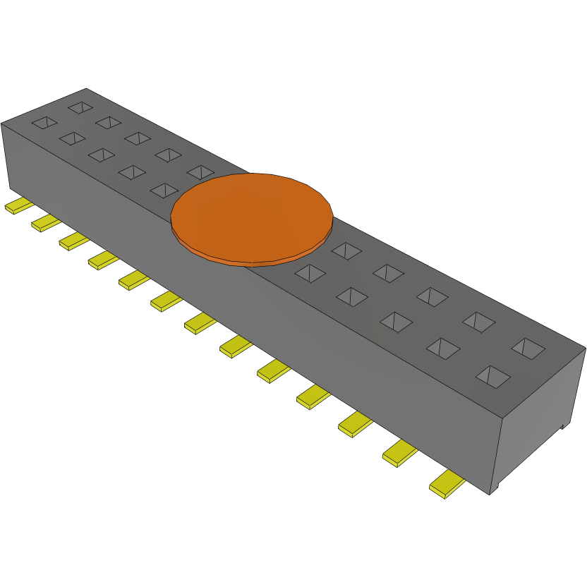 Samtec-CLP-113-02-G-D-K Embases de raccordement et réceptacles PCB Conn Socket Strip SKT 26 POS 1.27mm Solder ST Top Entry SMD TIGER CLAW™ Tube