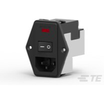 Power Entry Module EMI/RFI Filtered M 3 POS (115VAC/230)VACVAC 3A/Contact Fuse/Switch ST 1 Port