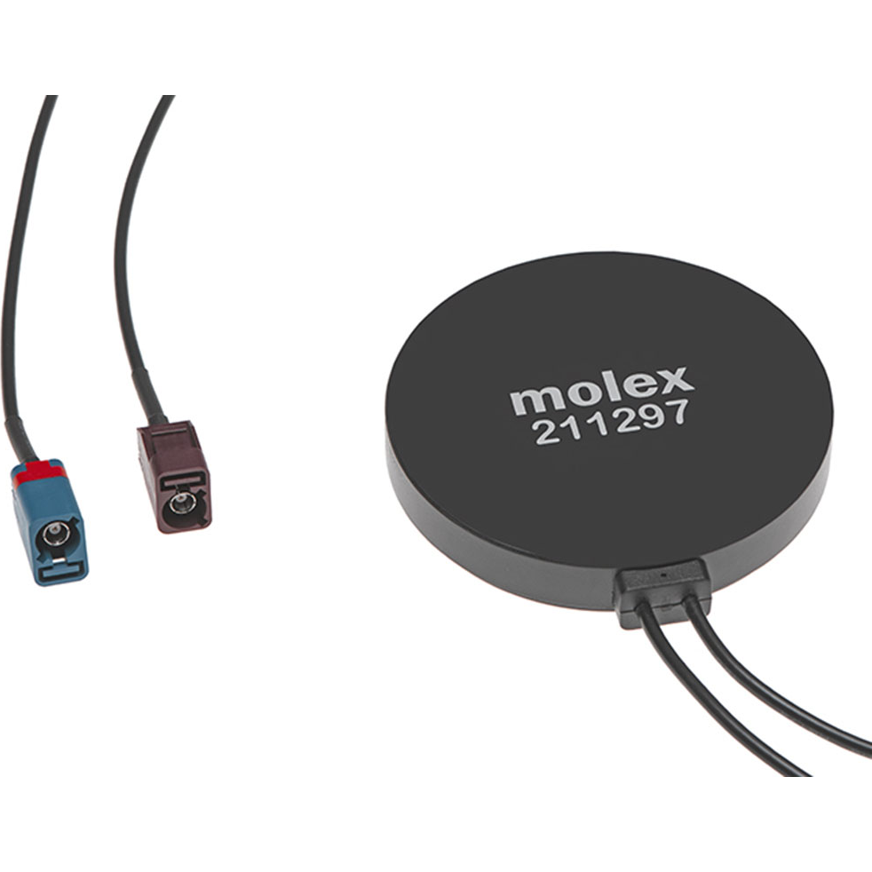 Molex-2112973000 Antennas Antenna External -2.1dBi Gain 960MHz/1575.42MHz/2690MHz Carton