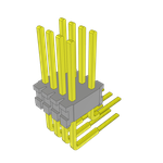 Conn Unshrouded Header HDR 8 POS 1.27mm Solder RA Side Entry Thru-Hole Bulk