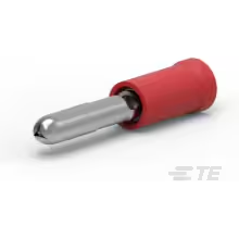 TE Connectivity-2-1377174-4 Steckverbinderanschlüsse Flanged Spade Tongue Terminal 16-22AWG Phosphor Bronze Red F 24mm Tin Box