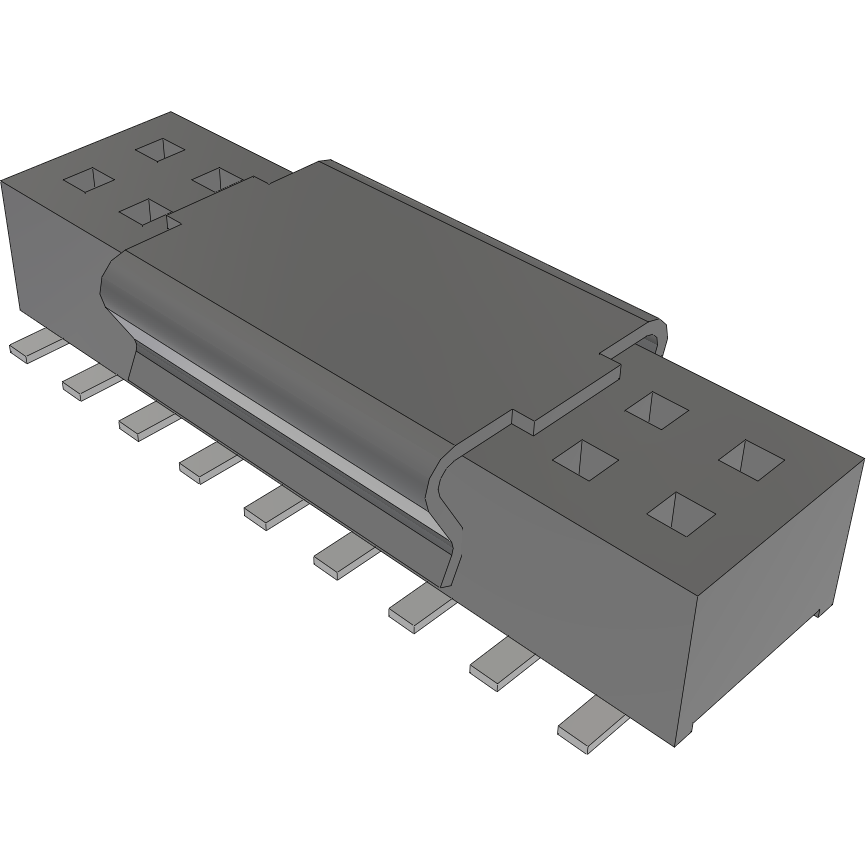 Samtec-CLP-109-02-LM-D-P-TR Steckverbinderleisten und Leiterplattenbuchsen Conn Socket Strip SKT 18 POS 1.27mm Solder ST Top Entry SMD TIGER CLAW™ T/R