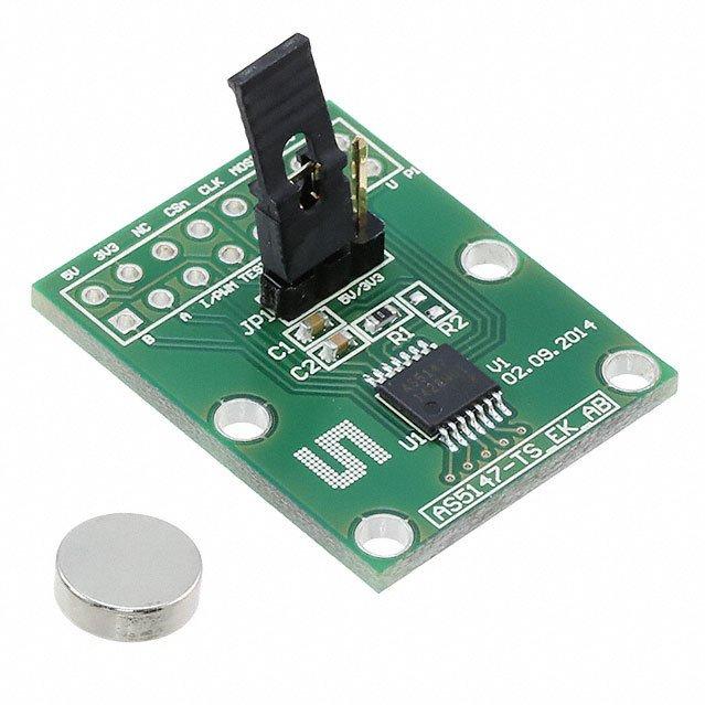 ams OSRAM-AS5147-TS_EK_AB Cartes et kits de développement de capteur AS5147 Angular and Linear Position Sensor Adapter Board